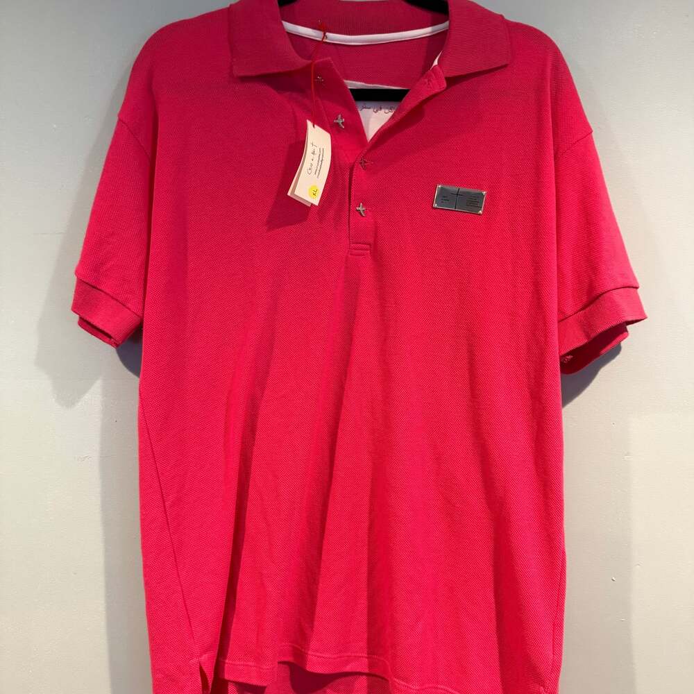 Cruz de Abba Polo Shirt XL Pink Scripture Psalm 91 Christian Faith BNWT